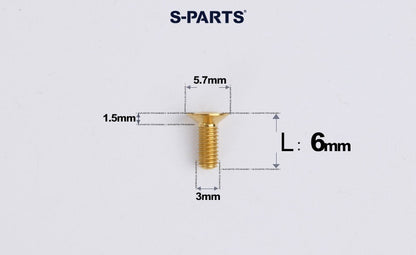SPARTS Series M3 L6-30 Countersunk Titanium Bolt