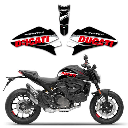 Ducati Monster 950 Spine-Style Tank Pad – Scratch-Resistant Decorative Tank Protector