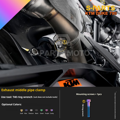 SPARTS TC4 Titanium Bolt Kit Compatible with KTM DUKE 790 – Full Motorcycle Fastener Upgrade