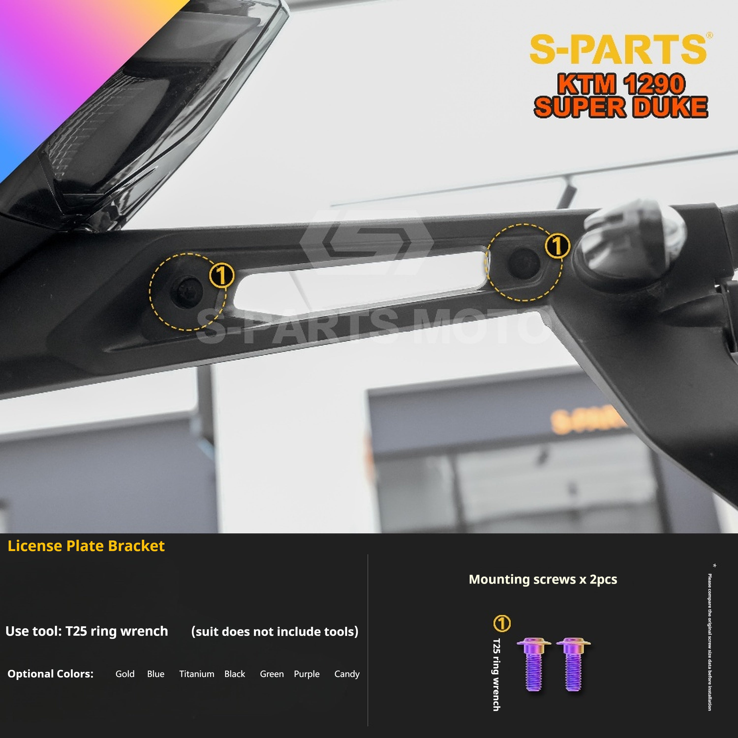 SPARTS KTM Super Duke 1290 · Full TC4 Titanium Bolt Kit｜Motorcycle Upgrade Set