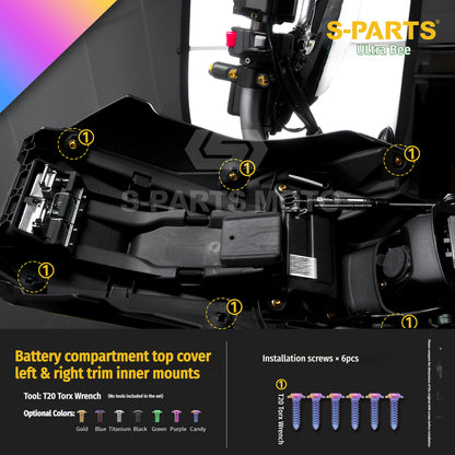 SPARTS Titanium Bolt Kit for Ultra Bee | Full Motorcycle Upgrade Set