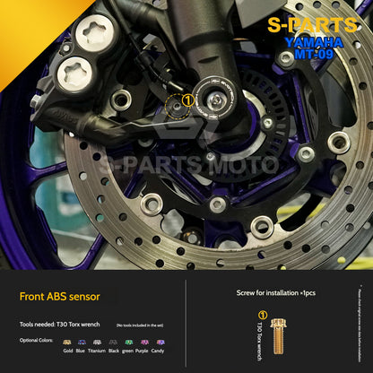 SPARTS Titanium Front Braking & Chassis Performance Fasteners Kit for Yamaha MT-09