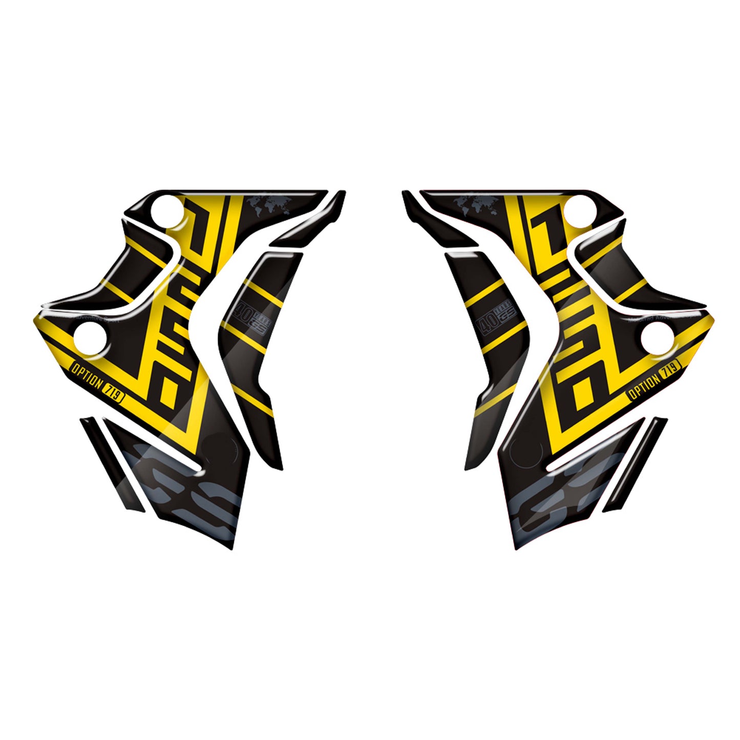 BMW R1250GS (2019–2023) Triple Black / 40th Anniversary 3D Motorcycle Body Sticker Decal Kit Custom Graphics Wrap