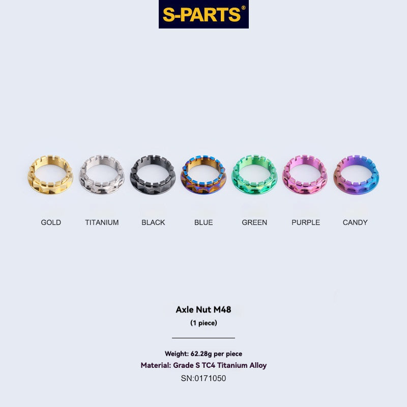 SPARTS Front & Rear Axle Big Nuts Titanium M25/M30/M33/M38/M48 for Ducati Motorcycle Modification