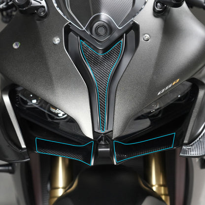 SPARTS Carbon Fiber Protective Stickers for QJMotor SRK 800 – Motorcycle Body Protection Decals