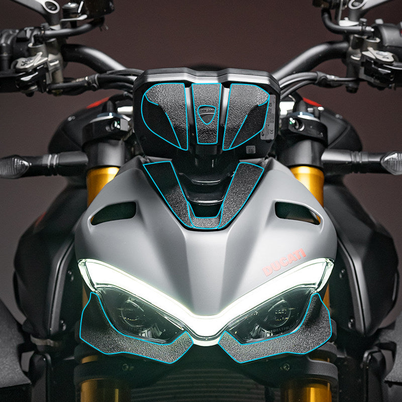 Armor Tank Grip Pad for Ducati Streetfighter V4 S 2024 Anti-Slip Tank Protector Scratch Protection Motorcycle Accessories