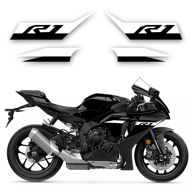 Yamaha YZF-R1 Motorcycle Side Fairing Stripe Graphics Decals Reflective Waterproof Stickers