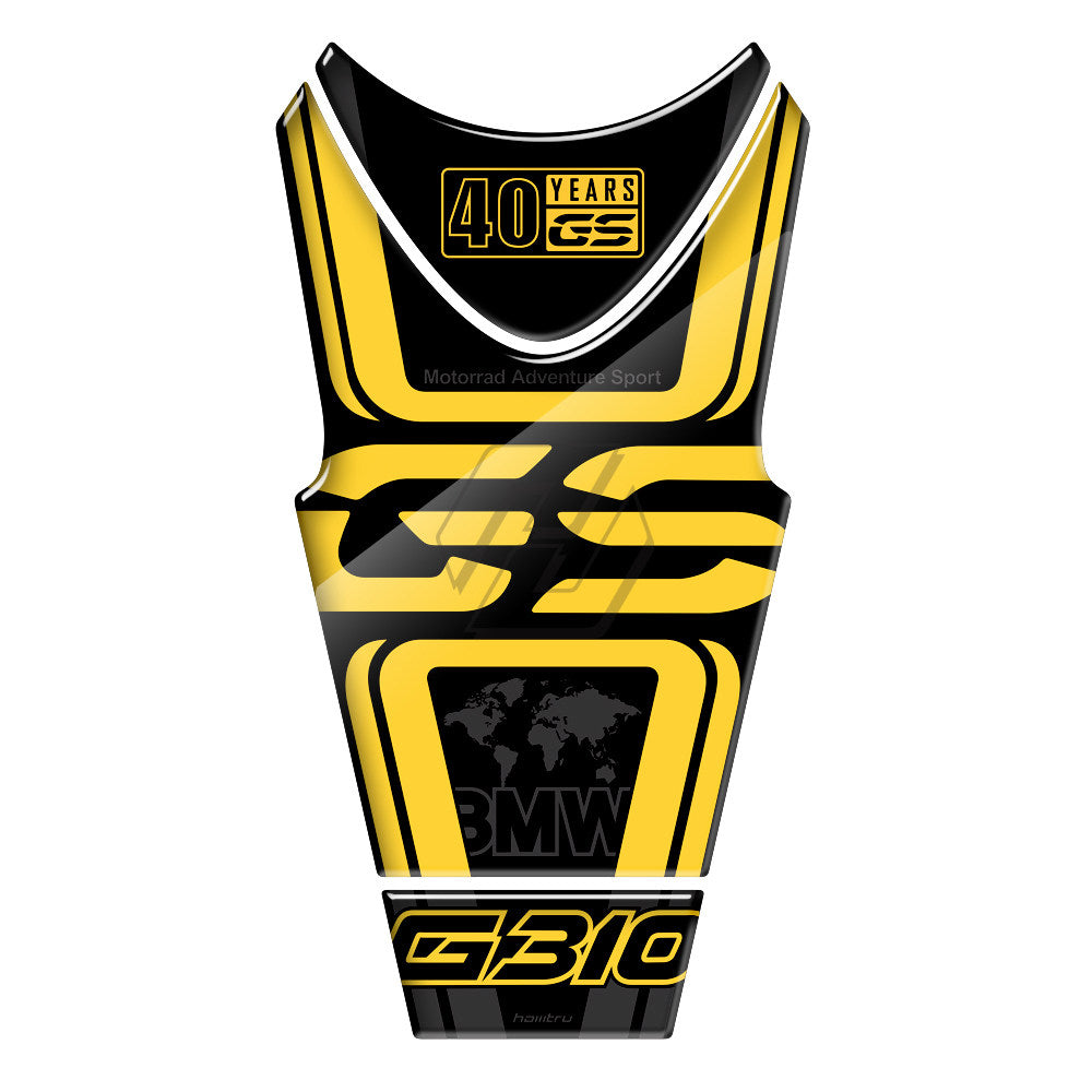BMW G310GS (2018–2022) 40th Anniversary / Triple Black Full Body Color Change Sticker Kit Tank Fishbone Anti-Slip Graphics Set