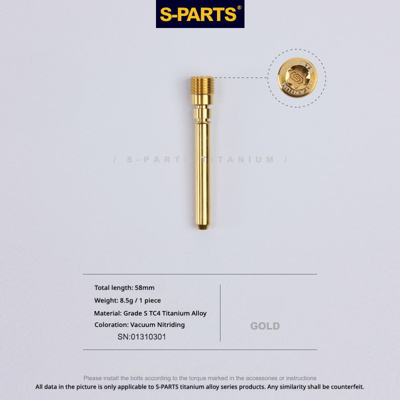 S-PARTS TC4 Titanium Rear Master Caliper Pin for BREMBO M4.32