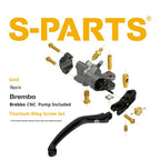 SPARTS Titanium Alloy Screw Kit for BREMBO CNC Master Cylinder – Bleeder & Reservoir Fixing Set