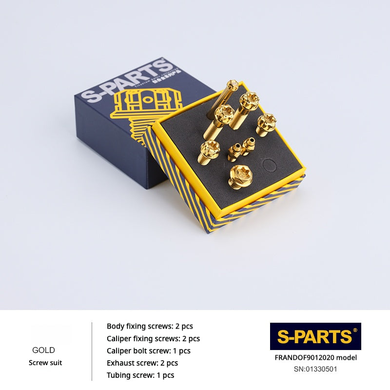 SPARTS Titanium Brake Caliper Bolt Kit – FRANDO F901 2020-2022 (Single Caliper, Multiple Colors, A2 Pan Head Options)