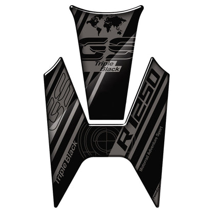 BMW R1250GS / R1200GS (2014–2022) Fuel Tank Fishbone Grip Pad Sticker Anti-Slip Tank Protector Decal Kit Motorcycle Styling Accessory