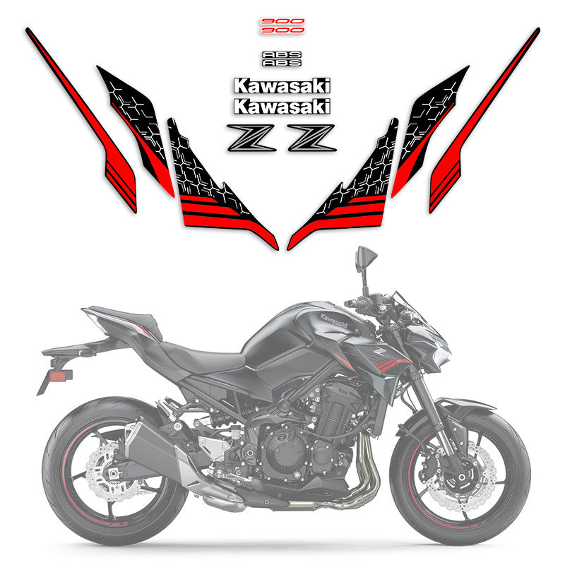 Kawasaki Ninja Z900 Motorcycle Full Body Graphics Kit | Fairing Decal Sticker Vinyl Wrap