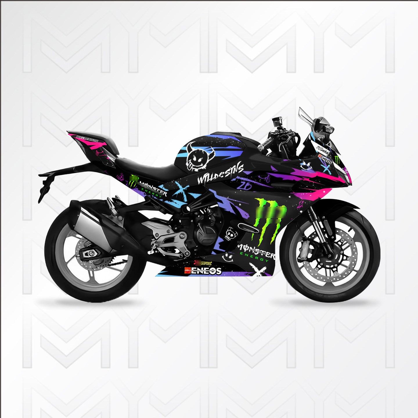 CFMOTO 450SR / 450SR-R 2022–2024 Full Motorcycle Decal Kit PVC Fairing Graphics Stickers