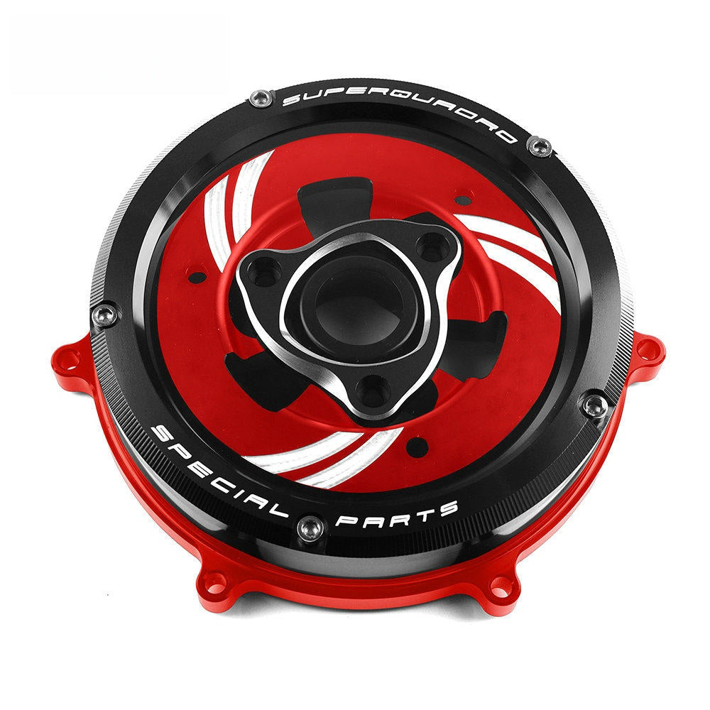 Ducati 959 / 1199 / 1299 / Panigale V2 / V4 / V4S Transparent Clutch Cover Kit Clear Clutch Side Cover Upgrade