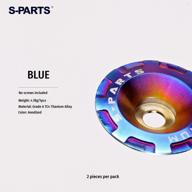 S-PARTS Titanium Visor Mechanism Cover & Screws Kit for SHOEI GLAMSTER Helmet