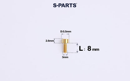 SPARTS M3 L6-20 Classic Button Head Golden Titanium Bolt