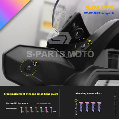 SPARTS Titanium Bolt Set for 2023 XMAX300 | Yamaha Motorcycle Titanium Bolt Upgrade