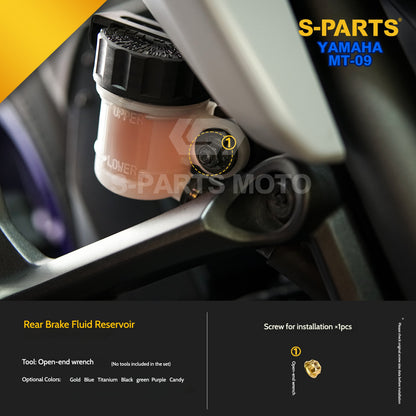 SPARTS Titanium Rear Sprocket Nuts & Rear Braking Fasteners Kit for Yamaha MT-09
