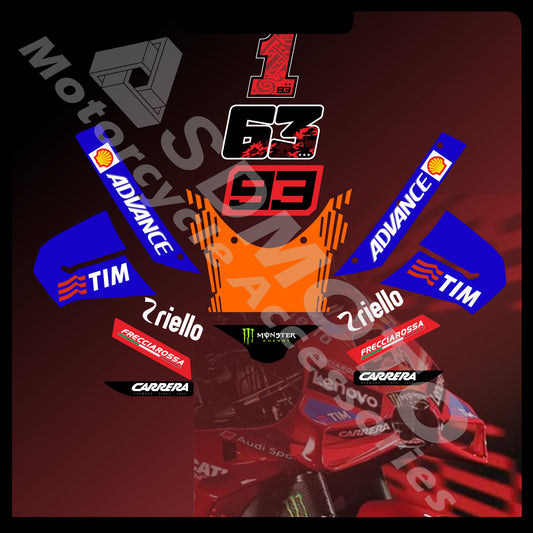 Ducati Panigale V4 MotoGP 2025 Style Full Graphics Kit