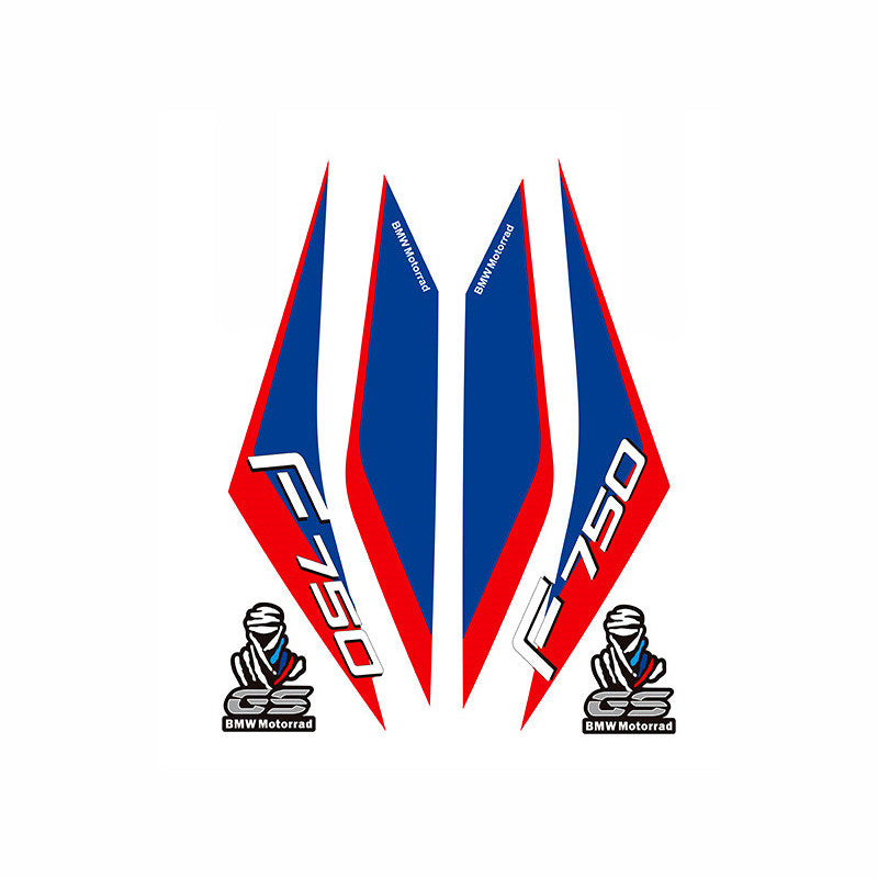 BMW F750GS Fuel Tank Fishbone Grip Pad Sticker Kit Motorcycle Tank Decal Waterproof Anti-Slip Styling Graphics Set