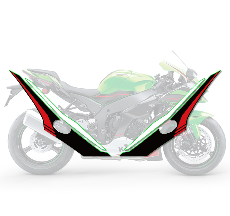 2021 Kawasaki Ninja ZX-10R KRT Full Body Graphics Decal Kit Motorcycle Stickers
