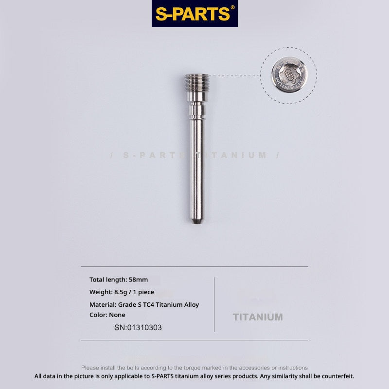 S-PARTS TC4 Titanium Rear Master Caliper Pin for BREMBO M4.32