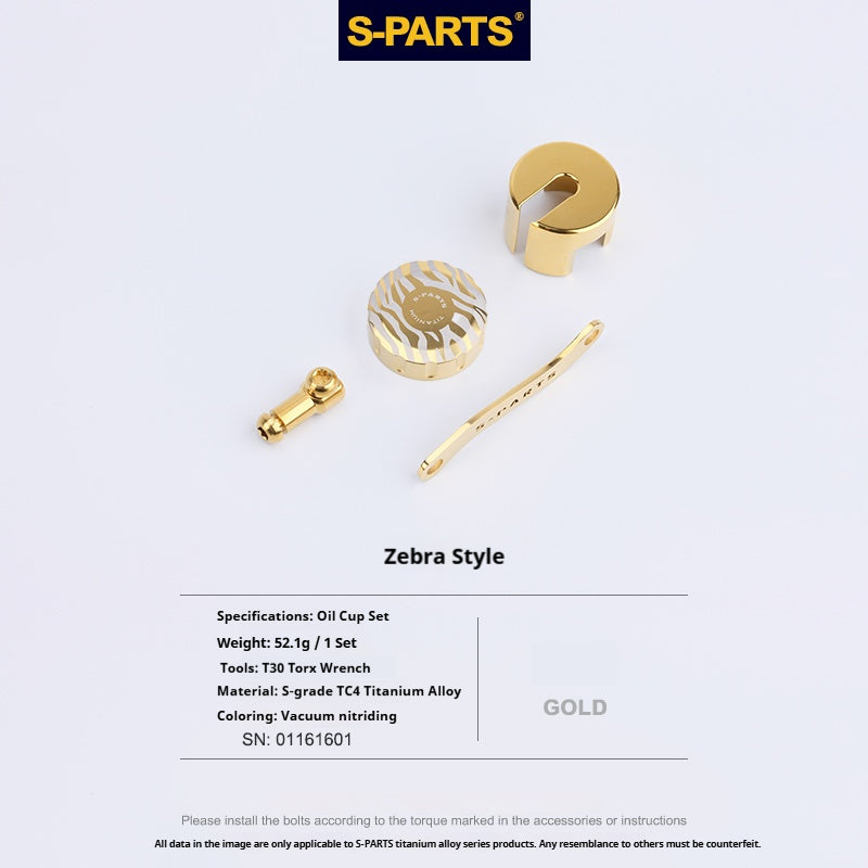 SPARTS Titanium Reservoir Cap Compatible with Brembo Master Cylinder – Separate Small Tank Cover Kit