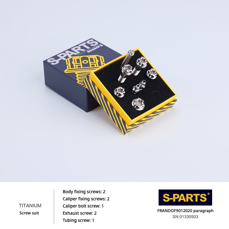 SPARTS Titanium Brake Caliper Bolt Kit – FRANDO F901 2020-2022 (Single Caliper, Multiple Colors, A2 Pan Head Options)