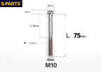 SPARTS M10 P1.25 A3 Series Standard Head Titanium Bolt | 650°C Forged | S-Grade TC4 | Motorcycle / E-Bike Upgrade