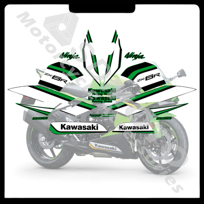 Kawasaki ZX-6R 636 2021-2025 Full Body Graphics Decals PVC Waterproof Motorcycle Fairing Stickers