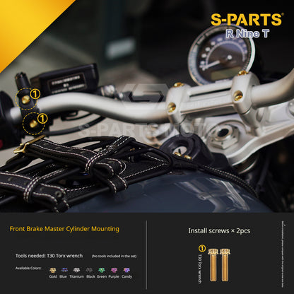 S-PARTS Premium Titanium Braking & Handling Upgrade Kit for BMW R nineT