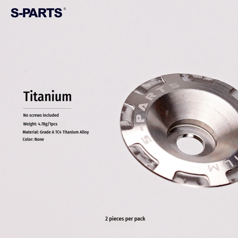 S-PARTS Titanium Visor Mechanism Cover & Screws Kit for SHOEI GLAMSTER Helmet