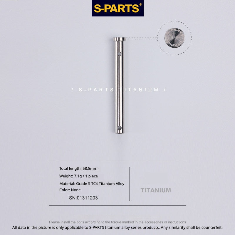 S-PARTS TC4 Titanium Rear Master Caliper Pin for BREMBO Water Bird Rear Caliper