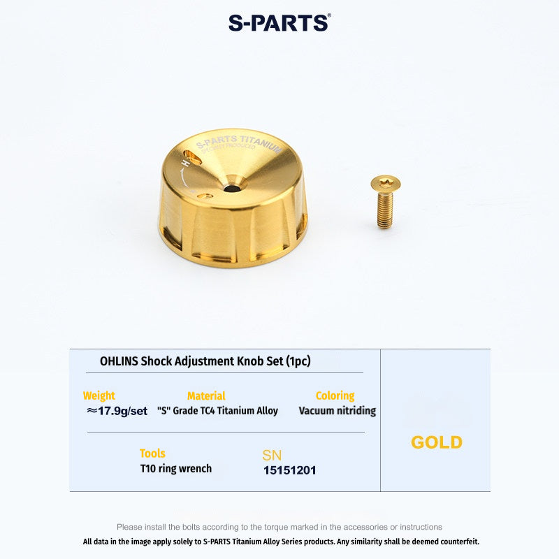 SPARTS Ohlins Suspension Adjuster Knob – Basic Version