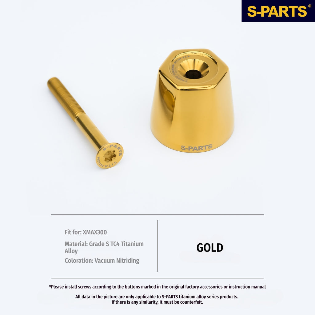Yamaha XMAX 300 – TC4 Titanium Handlebar End Bolts Kit
