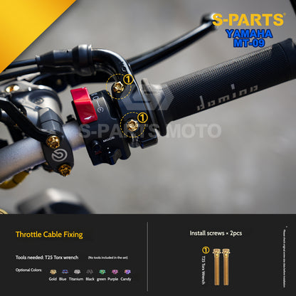SPART Titanium Cockpit Fasteners & Handlebar Control Hardware Kit for Yamaha MT-09