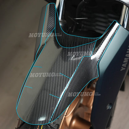 Yamaha XMAX 300 2023–2024 Thickened High-Gloss Carbon Fiber Body Protection Stickers