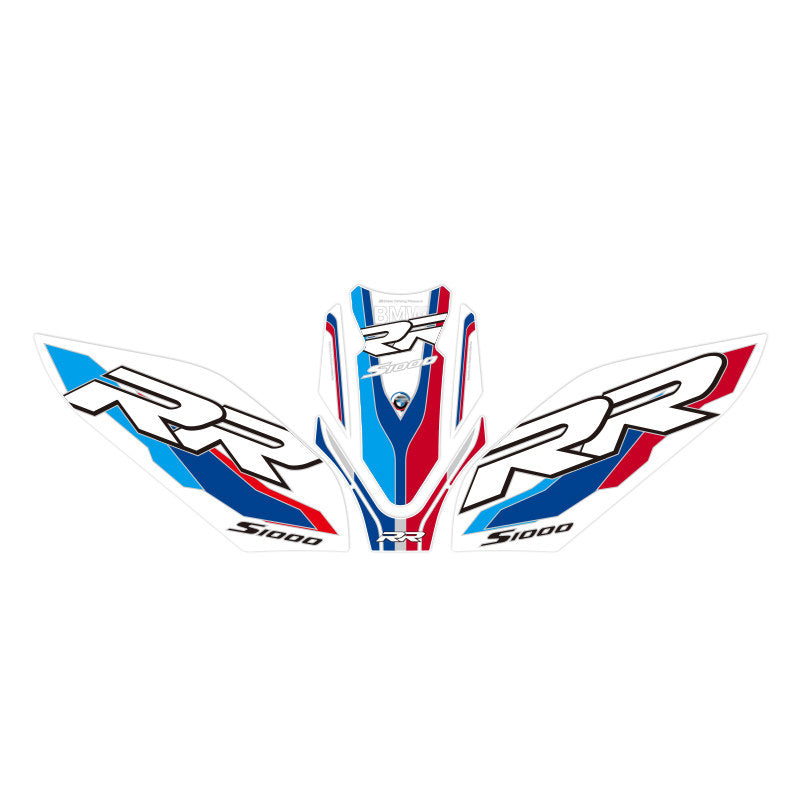 BMW S1000RR Tank Pad Fishbone Anti-Slip Tank Protector Sticker Waterproof Motorcycle Scratch Protection Decal