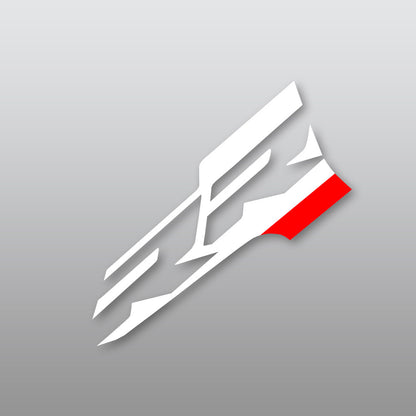 BMW S1000RR Front Fairing Sticker 2023 Style Motorcycle Nose Decal PVC Glossy Vinyl Fairing Wrap Decoration