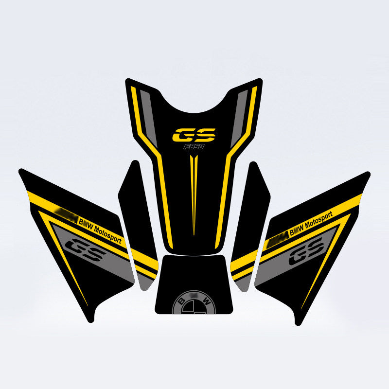 BMW F850GS ADV Tank Pad Fishbone Anti-Slip Knee Grip Protector Waterproof Motorcycle Fuel Tank Scratch Protection Sticker Adventure Bike Accessory
