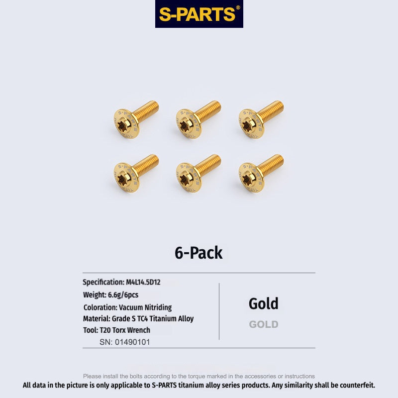 SPARTS TC4 Titanium Bolts for BMW S1000RR  Windshield