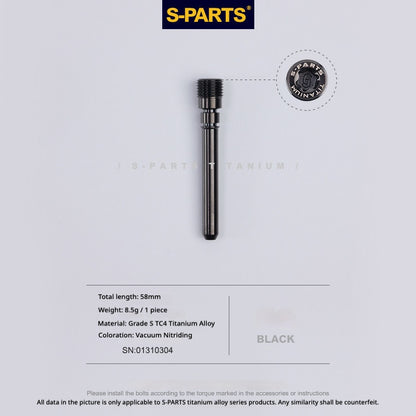 S-PARTS TC4 Titanium Rear Master Caliper Pin for BREMBO M4.32