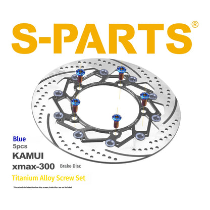 SPARTS KAMUI XMAX300 Upgraded Oversized Brake Disc Titanium Bolts Yamaha Brake Rotor
