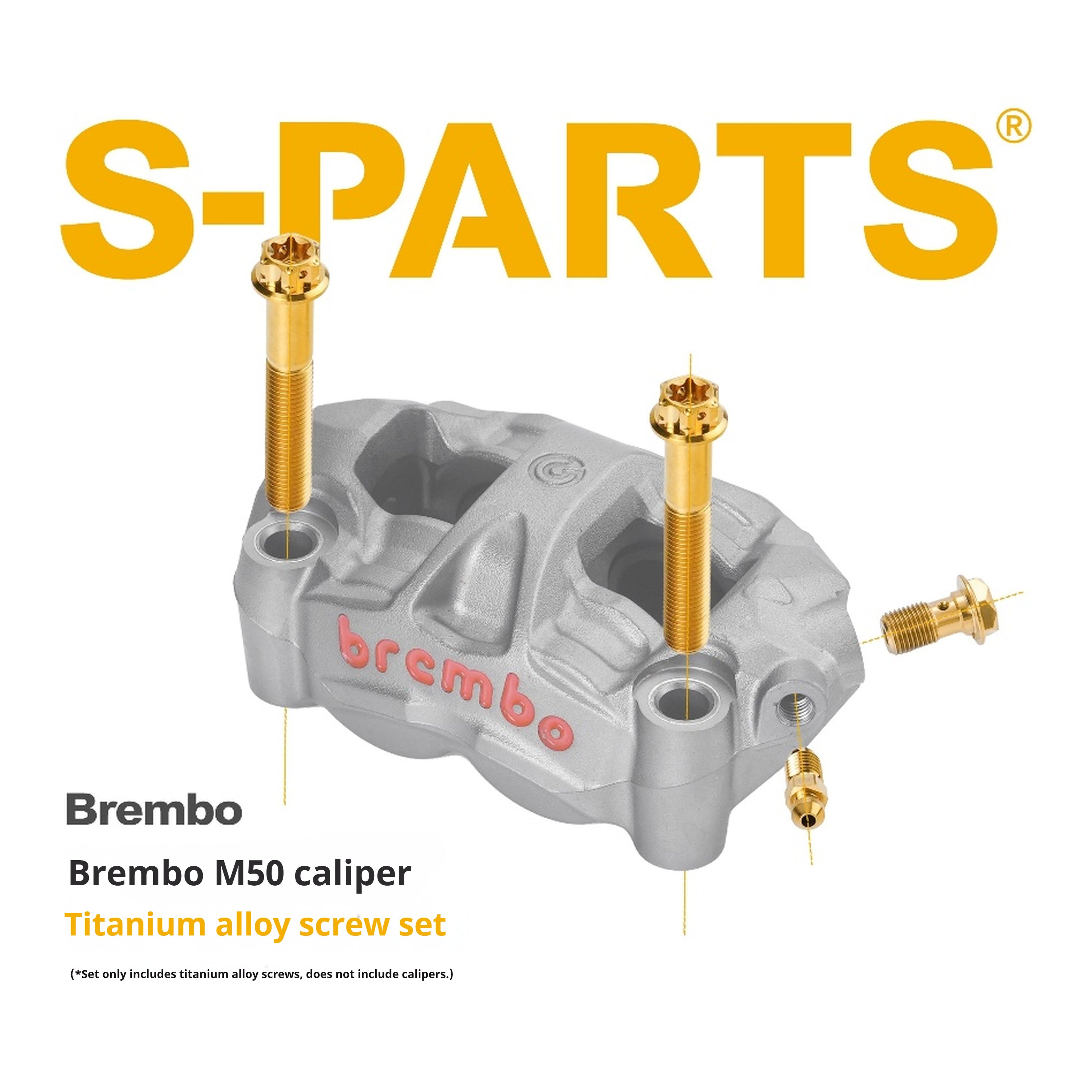 SPARTS  Titanium Caliper Bolts for BREMBO M50