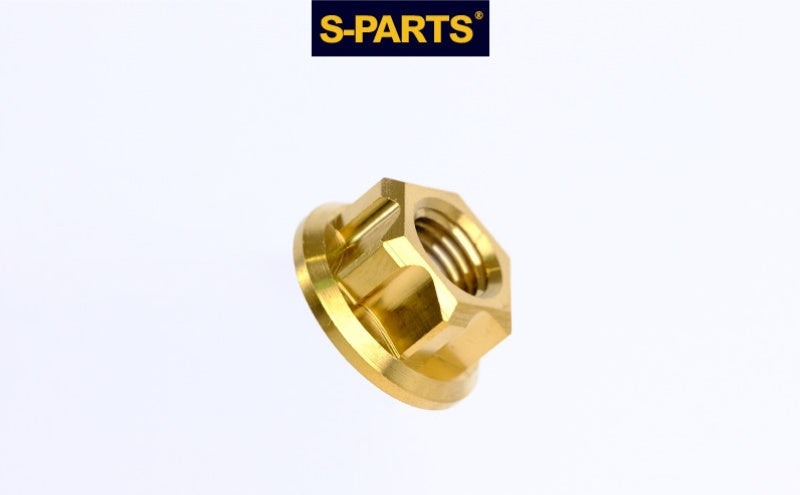 SPARTS Hex Flange Titanium Nut – A3 Series – M5 / M6 / M8 / M10 / M12 – Motorcycle Locking Hardware