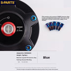 SPARTS Titanium Rizoma Fuel Tank Cap Bolt Kit for Ducati V4 V4S Streetfighter – Custom Upgrade Kit