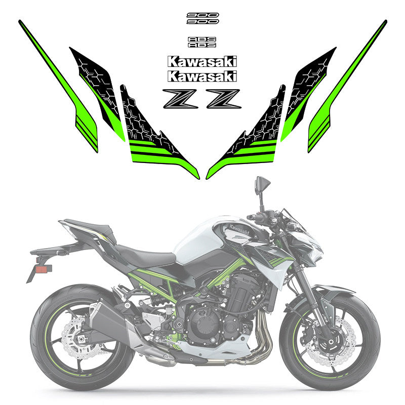 Kawasaki Ninja Z900 Motorcycle Full Body Graphics Kit | Fairing Decal Sticker Vinyl Wrap