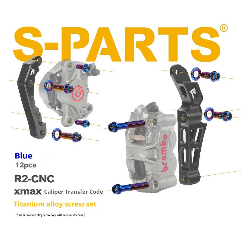 SPARTS Brembo R2 XMAX Caliper Adapter Titanium Bolt Kit