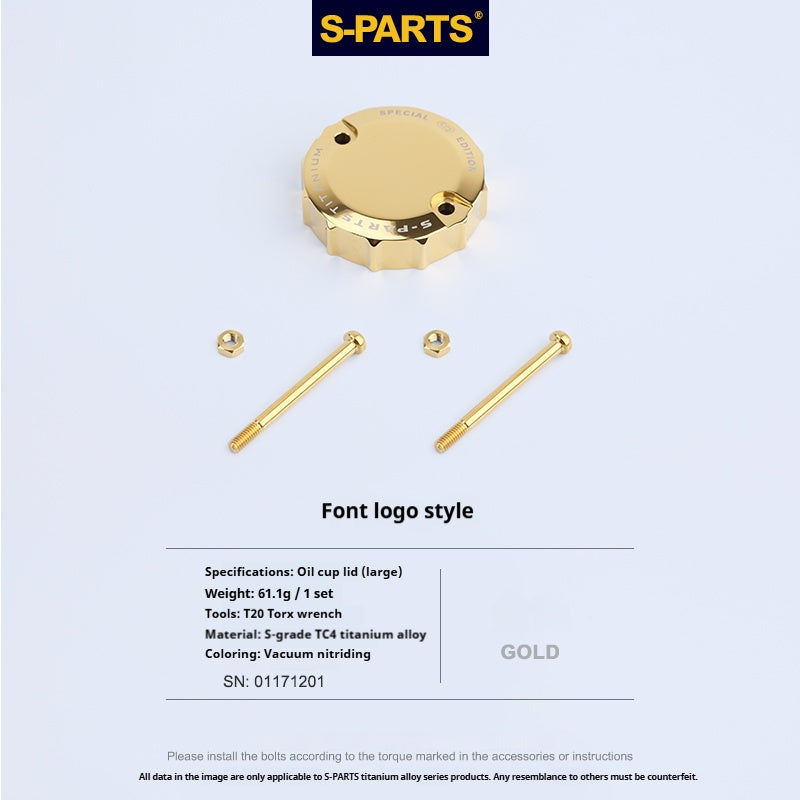 SPARTS Titanium Alloy Brembo Master Cylinder Reservoir Armor Kit – Separate Large Reservoir Cap